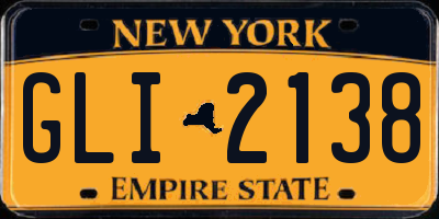 NY license plate GLI2138