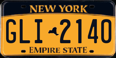 NY license plate GLI2140