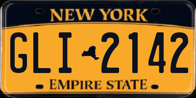 NY license plate GLI2142