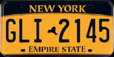 NY license plate GLI2145