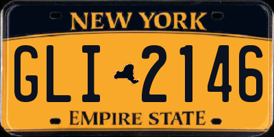 NY license plate GLI2146