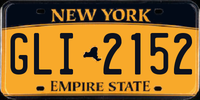NY license plate GLI2152