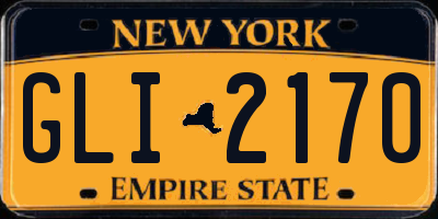 NY license plate GLI2170