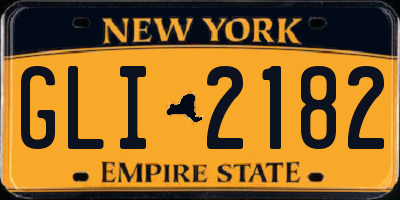 NY license plate GLI2182