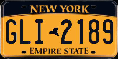 NY license plate GLI2189