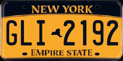 NY license plate GLI2192