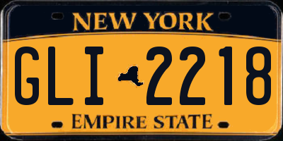 NY license plate GLI2218