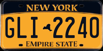 NY license plate GLI2240