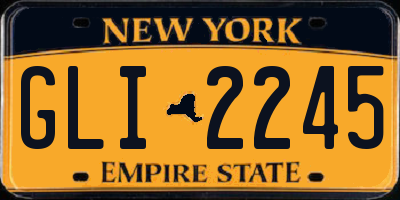 NY license plate GLI2245