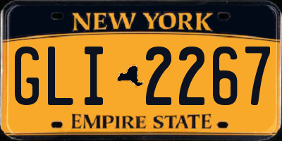 NY license plate GLI2267