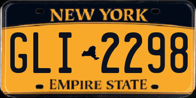 NY license plate GLI2298