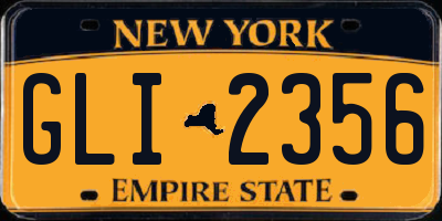NY license plate GLI2356