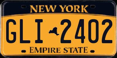 NY license plate GLI2402