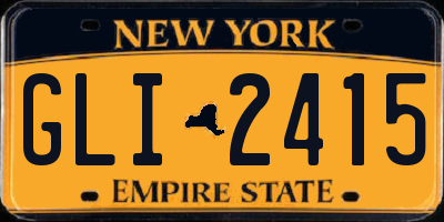 NY license plate GLI2415