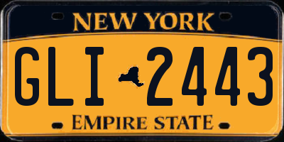 NY license plate GLI2443