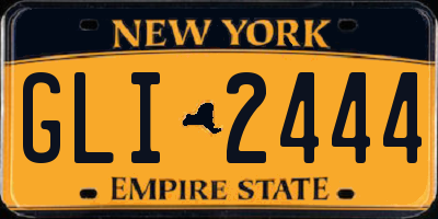 NY license plate GLI2444