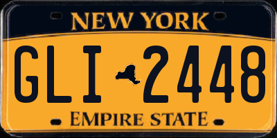 NY license plate GLI2448