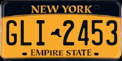 NY license plate GLI2453