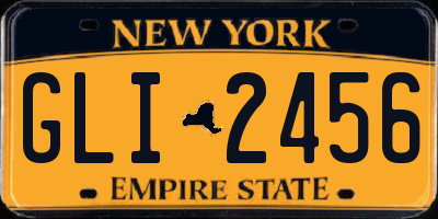 NY license plate GLI2456