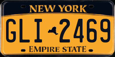 NY license plate GLI2469