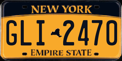 NY license plate GLI2470