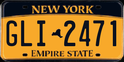 NY license plate GLI2471