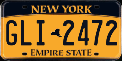 NY license plate GLI2472
