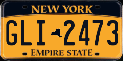 NY license plate GLI2473