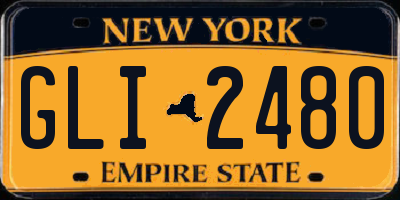 NY license plate GLI2480