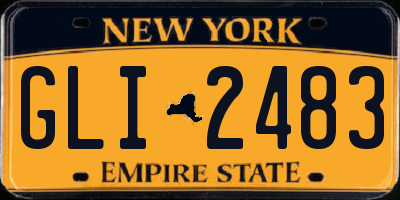 NY license plate GLI2483
