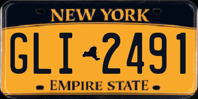 NY license plate GLI2491