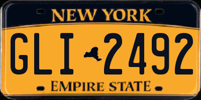 NY license plate GLI2492