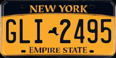 NY license plate GLI2495