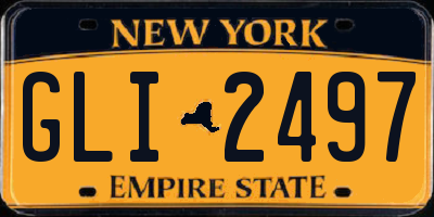NY license plate GLI2497
