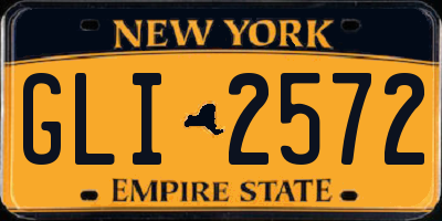 NY license plate GLI2572