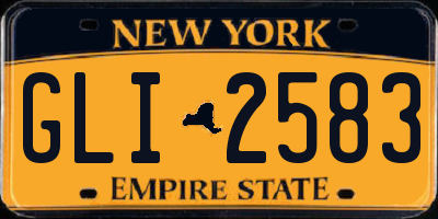 NY license plate GLI2583