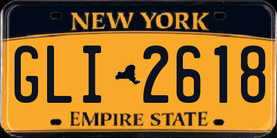 NY license plate GLI2618