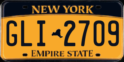 NY license plate GLI2709