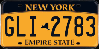 NY license plate GLI2783