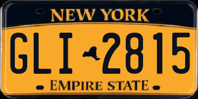 NY license plate GLI2815