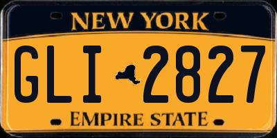 NY license plate GLI2827