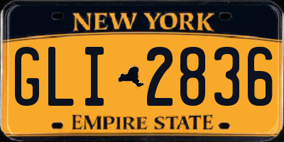 NY license plate GLI2836