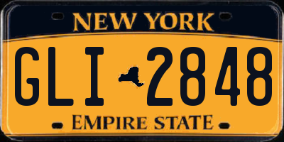 NY license plate GLI2848