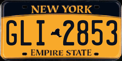 NY license plate GLI2853