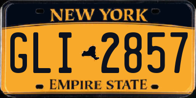 NY license plate GLI2857
