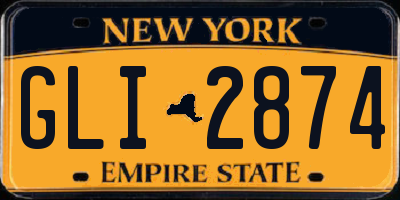 NY license plate GLI2874