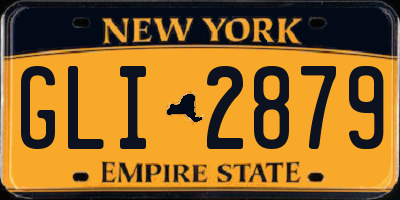NY license plate GLI2879