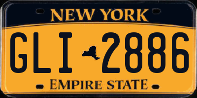 NY license plate GLI2886