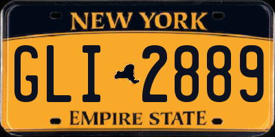 NY license plate GLI2889