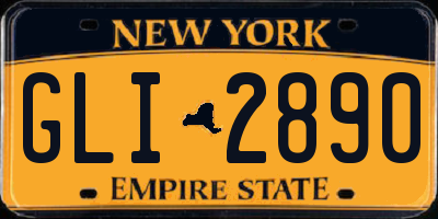 NY license plate GLI2890